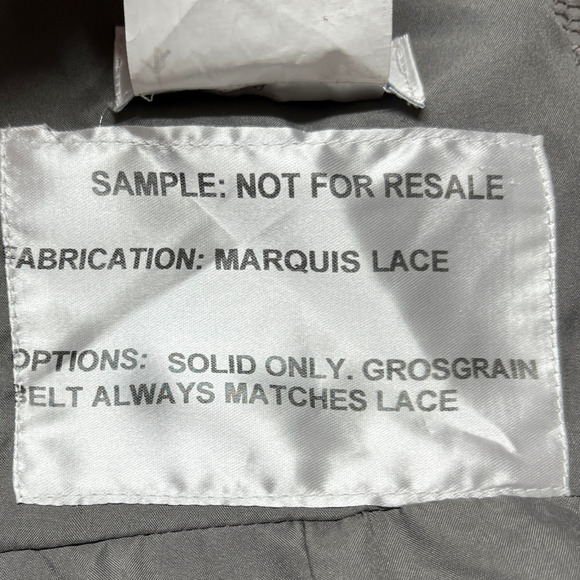 Jenny Yoo Dress Womens 12 Gray Marquis Lace A Line Formal Cocktail Ladies - Picture 9 of 11